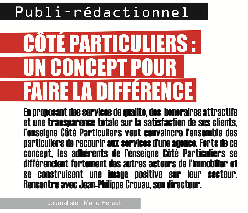 Actualité Côté Particuliers : Côté Particuliers: un concept pour faire la différence!